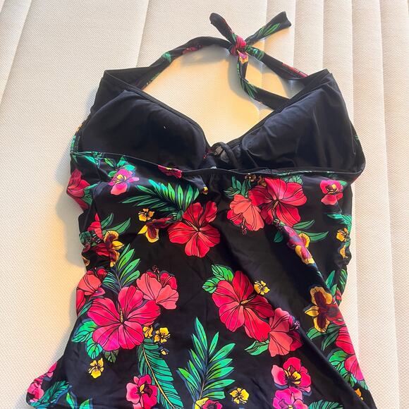 Birdsong TROPIC Underwire Wrap Tankini Swim Top, US 381 Hawaiian Resort Cruise - Picture 5 of 5
